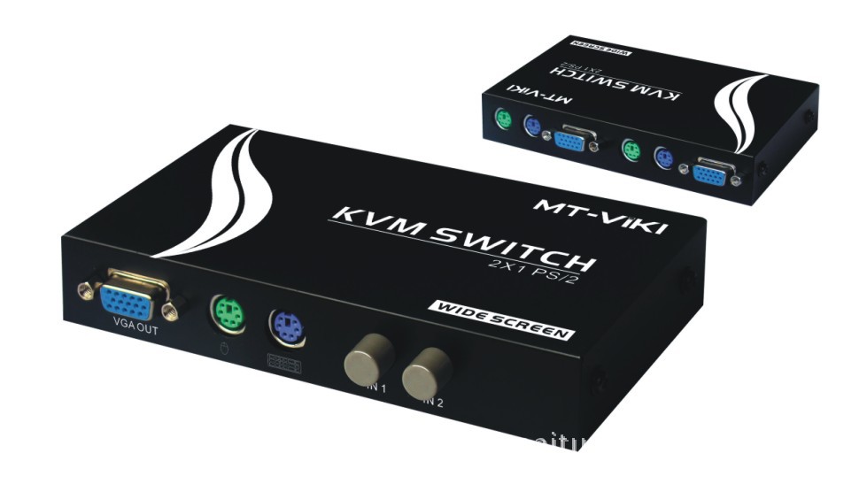 【厂家直销 KVM切换器 MT-KVM-2A 2进1出 迈拓牌 PS/2】价格,厂家,图片,转换器/切换器,广州市迈拓维矩电子-